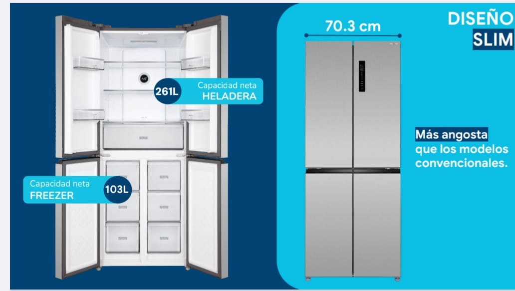 Heladera de 2 puertas
