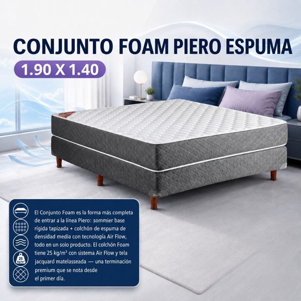 Conjunto Cama Foam Piero Espuma
